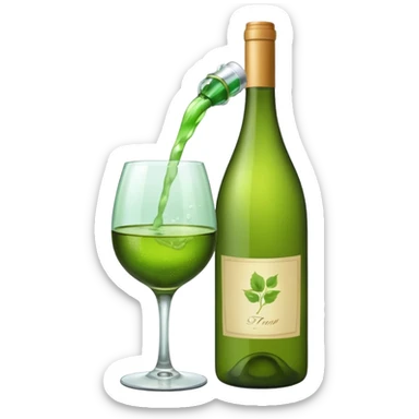 green wine emotivon sticker