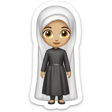 Wedding islami white skin sticker