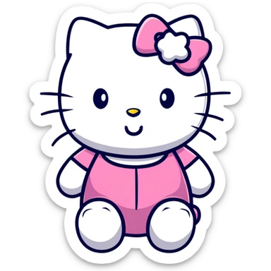 hello kitty character sticker