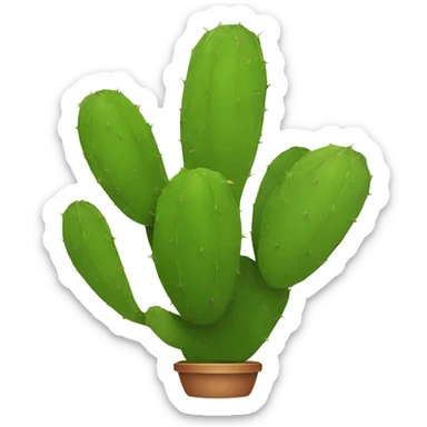 single flat Nopal without pot sticker