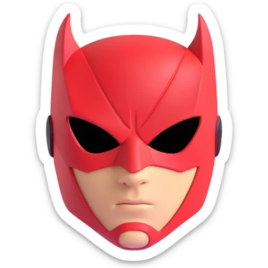 Super hero mask sticker