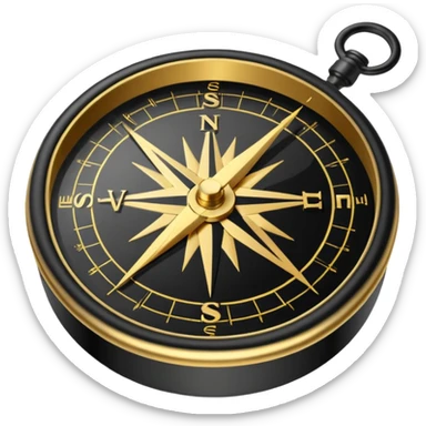 Compass sticker