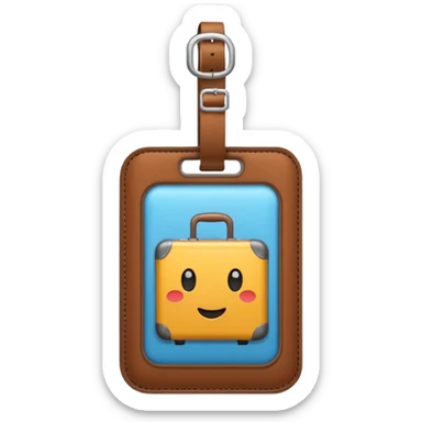 luggage tag sticker
