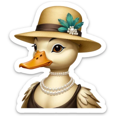 socialite duck sticker