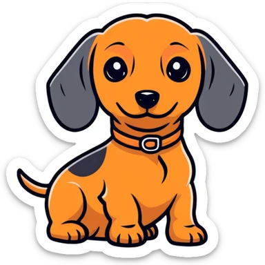Baby dachshund  sticker