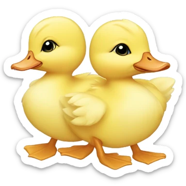 Baby ducklings  sticker
