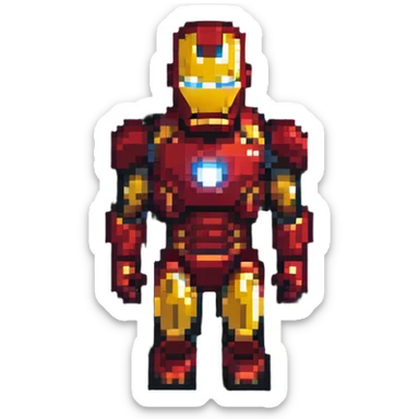 iron man superhero sticker