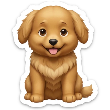 cinematic dog realistic full body emoji avatar sticker