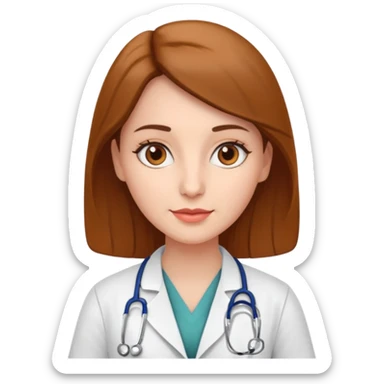 doctor woamn,brow eyes, cardiologist, classic sticker