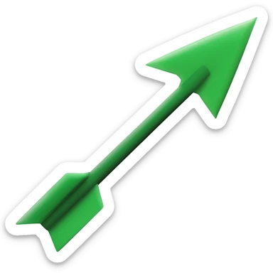 flecha verde sticker