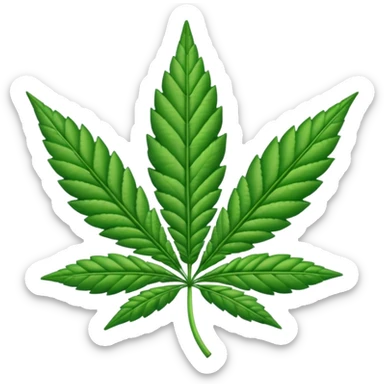 Hoja de marihuana sticker