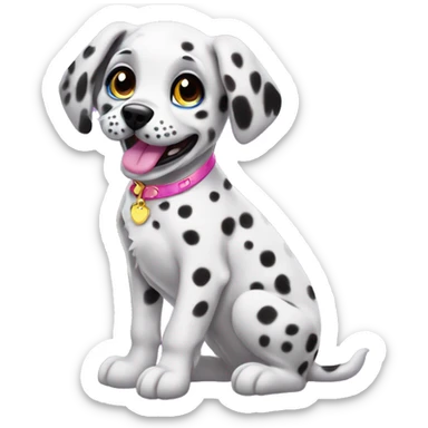 lisa frank dalmatian puppy sticker