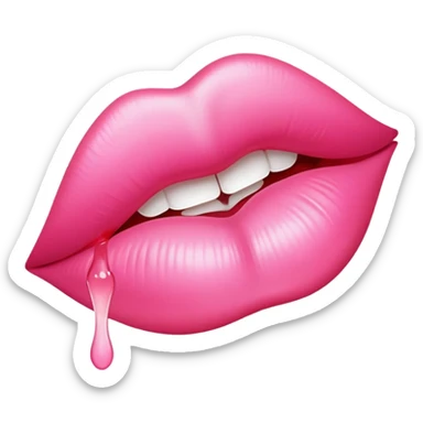 A trace of the kiss sticker