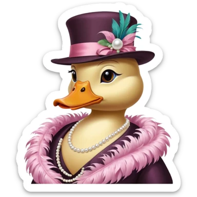 socialite duck sticker
