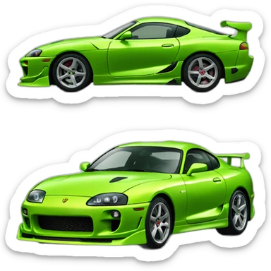 yellow green supra sticker