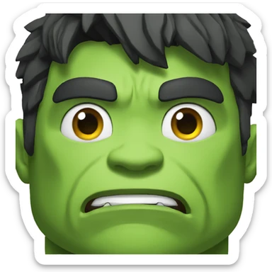 El increíble Hulk pensativo  sticker
