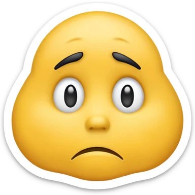 Sad depressive emoji sticker