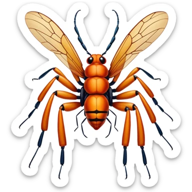 jungle wild insect sticker