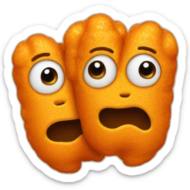 cheeto with two heads sticker