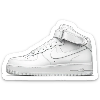Nike air force 1 white sticker
