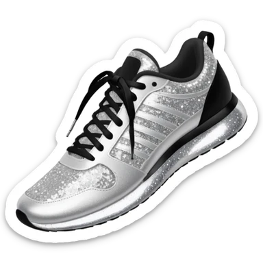 glitter running shoes no brand sticker