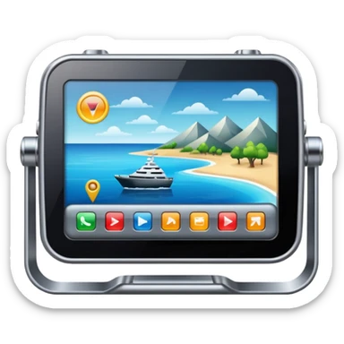 modern navigation equipment sticker