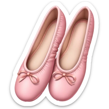 Pink ballet slippers sticker