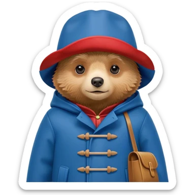 Paddington bear sticker