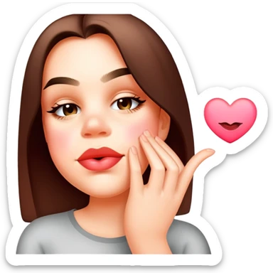 Blowing a kiss  sticker