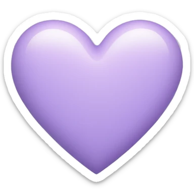 Pastel purple heart sticker