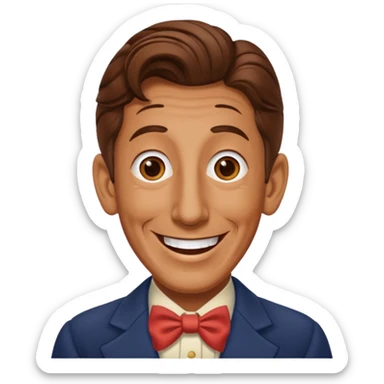 Ray Bolger with brown hair sticker