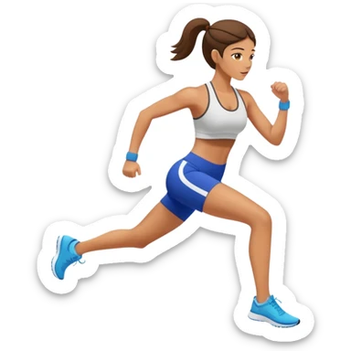 athletic woman exercising sticker