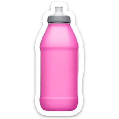 Pink water bottle without a Face sticker