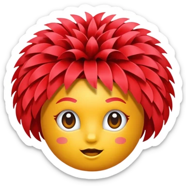 cheerleader pom pom sticker