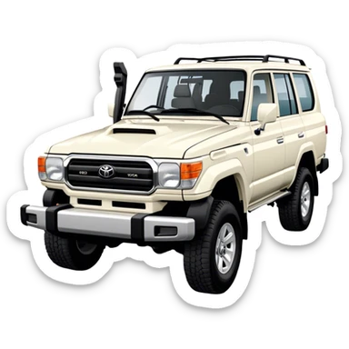 Toyota Land Cruiser - Toyota (Model Year: 2021) (Iconic colour: White) sticker