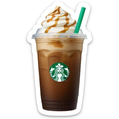 A starbucks iced coffee sticker