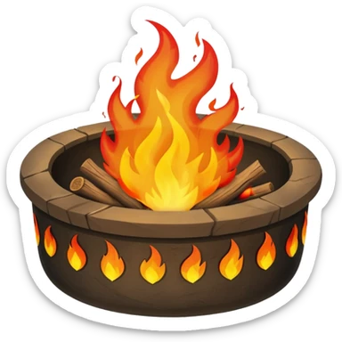 Fire Pit, different sticker
