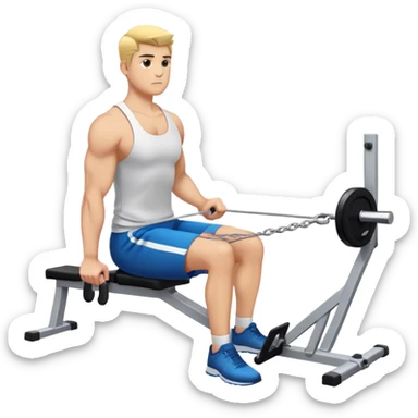 upper-back row exercise sticker
