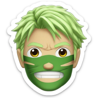 roronoa zoro one piece sticker