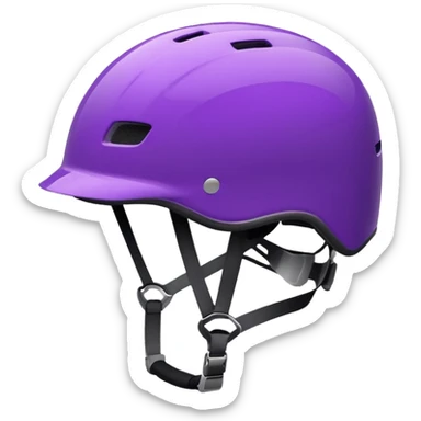 bicycle helmet purple sticker