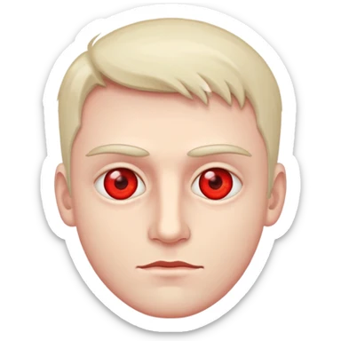 dude with red eyes sticker