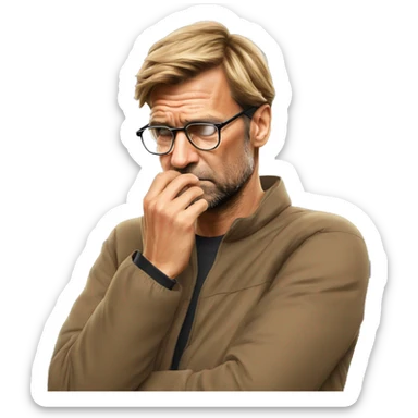 Jurgen Klopp facepalm emoji sticker