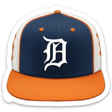 Detroit tigers baseball cap sticker