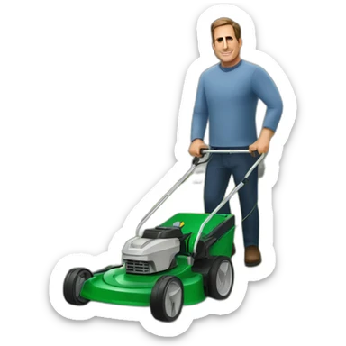 steve-carell-mowing-lawn sticker