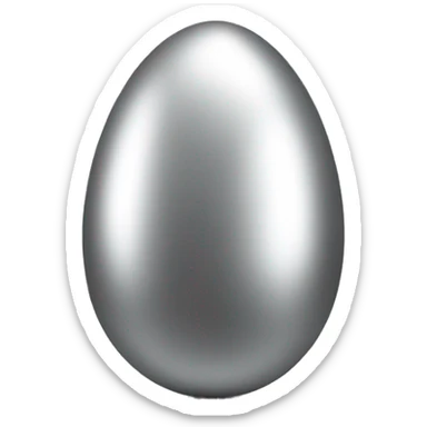 easter egg silver sticker