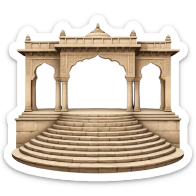 public amphitheater 16th century india sticker