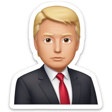 A mix of donold trump and Elon musk sticker