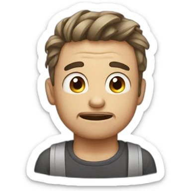 qwerty cries that his family abandoned him sticker