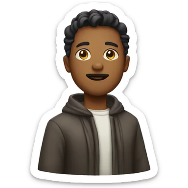 Homme avec une robe sticker