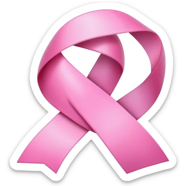Pink ribbon sticker